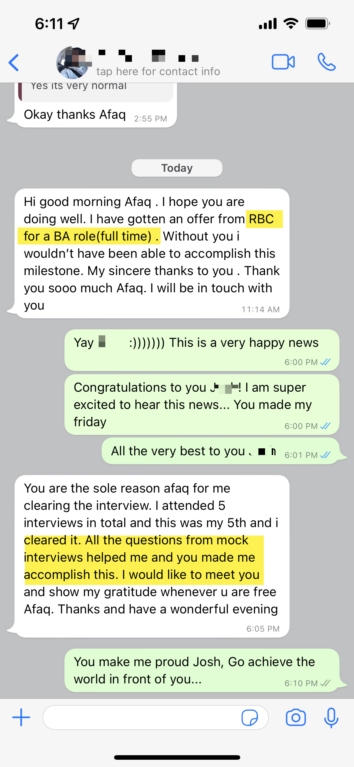 Student lands BA role at RBC