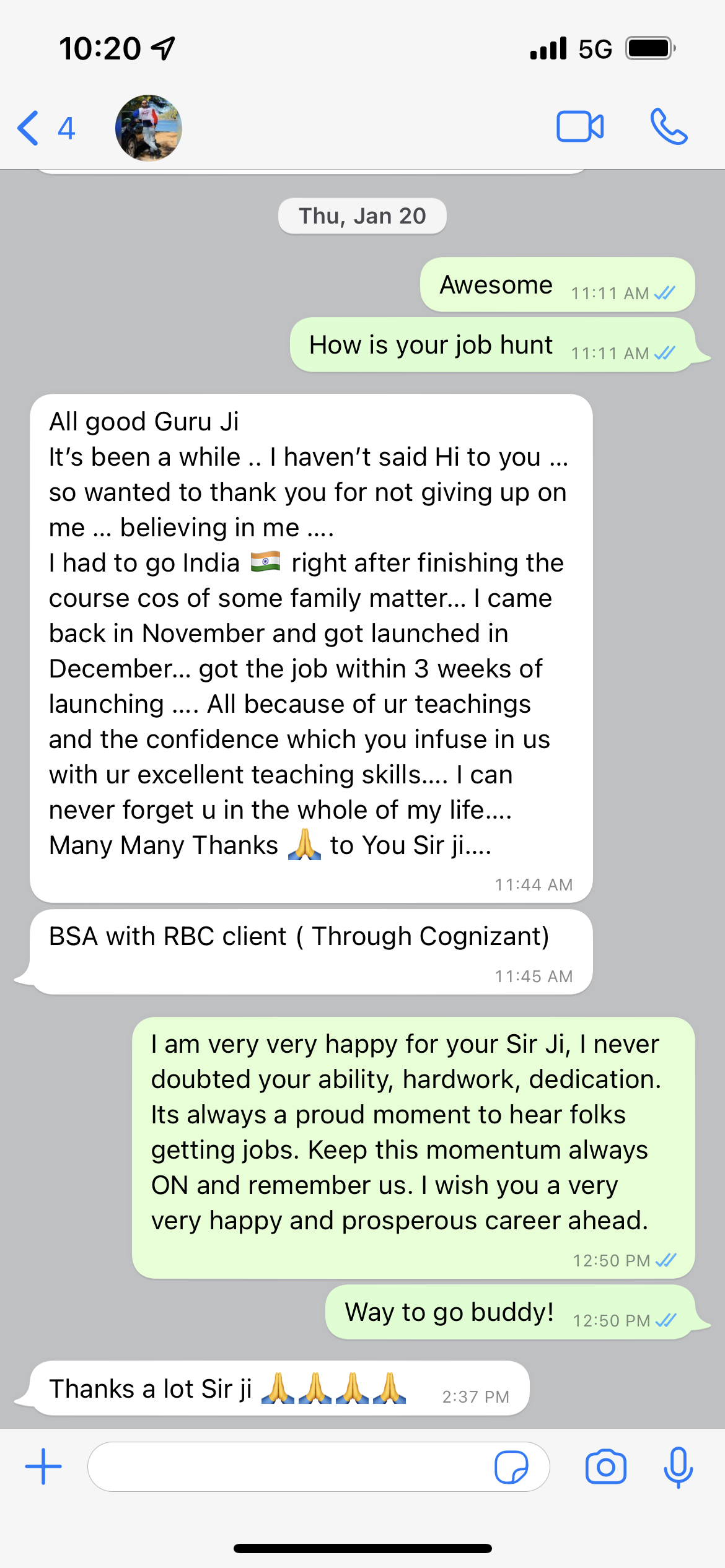 BSA via Cognizant at RBC