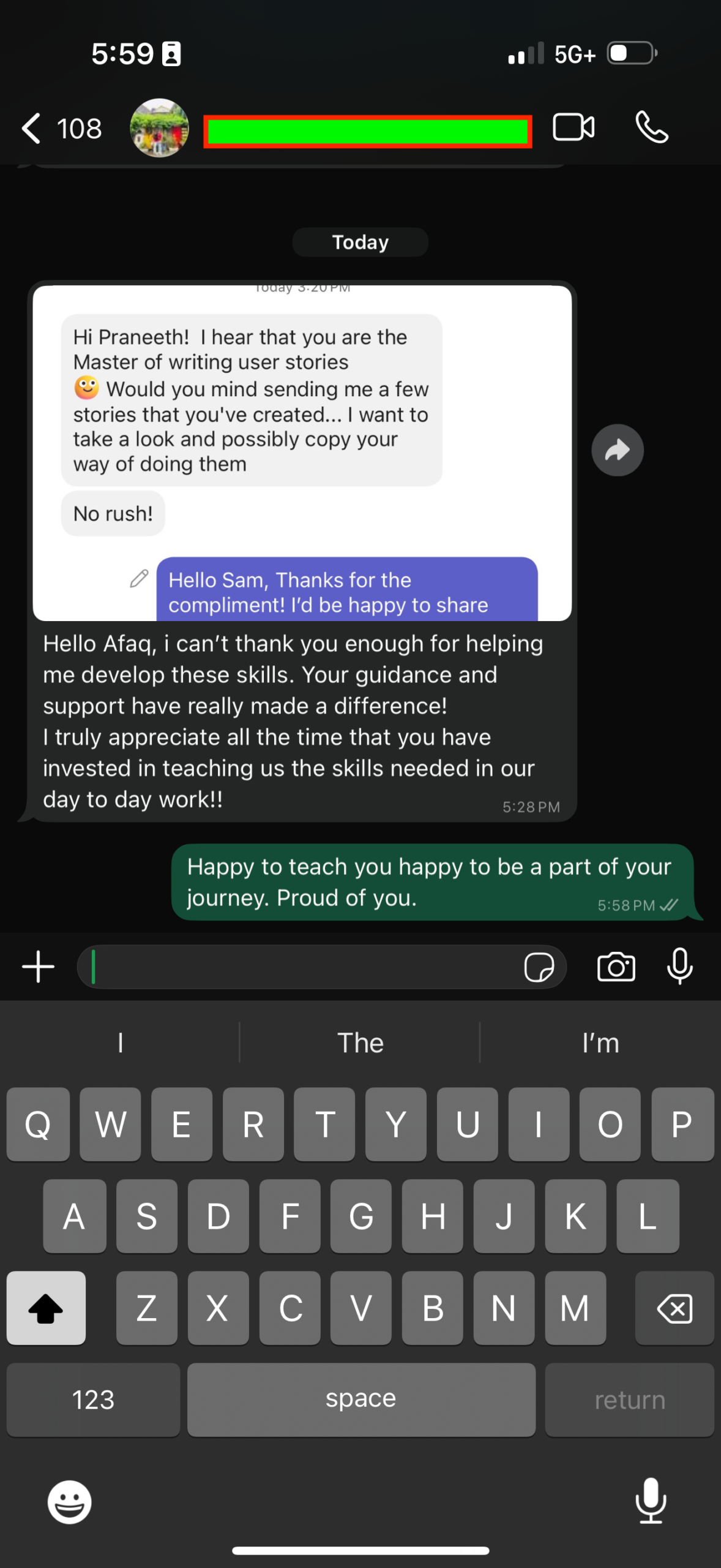 Called out as master of user stories